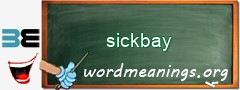 WordMeaning blackboard for sickbay